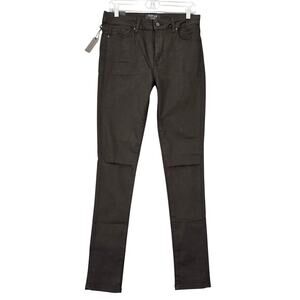 DSTLD Black Ripped Skinny Jeans Distressed Denim NEW Women's Size 31 Juniors Zip